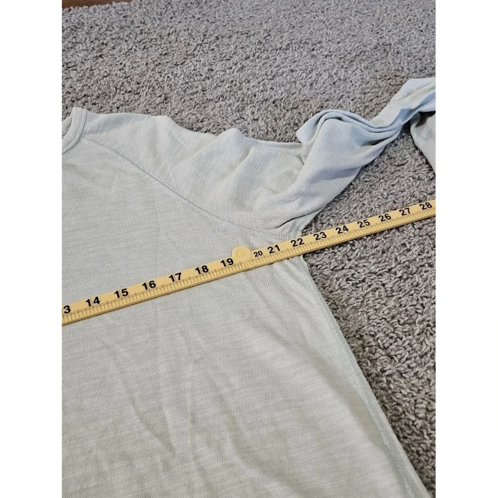 Faherty Brand Mens Large 100% Cotton Raglan Long Sleeve Pullover Light Green